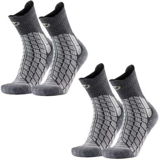 Set of 2 pairs - Trekking socks - Trekking Warm Crew unisex grey/light grey